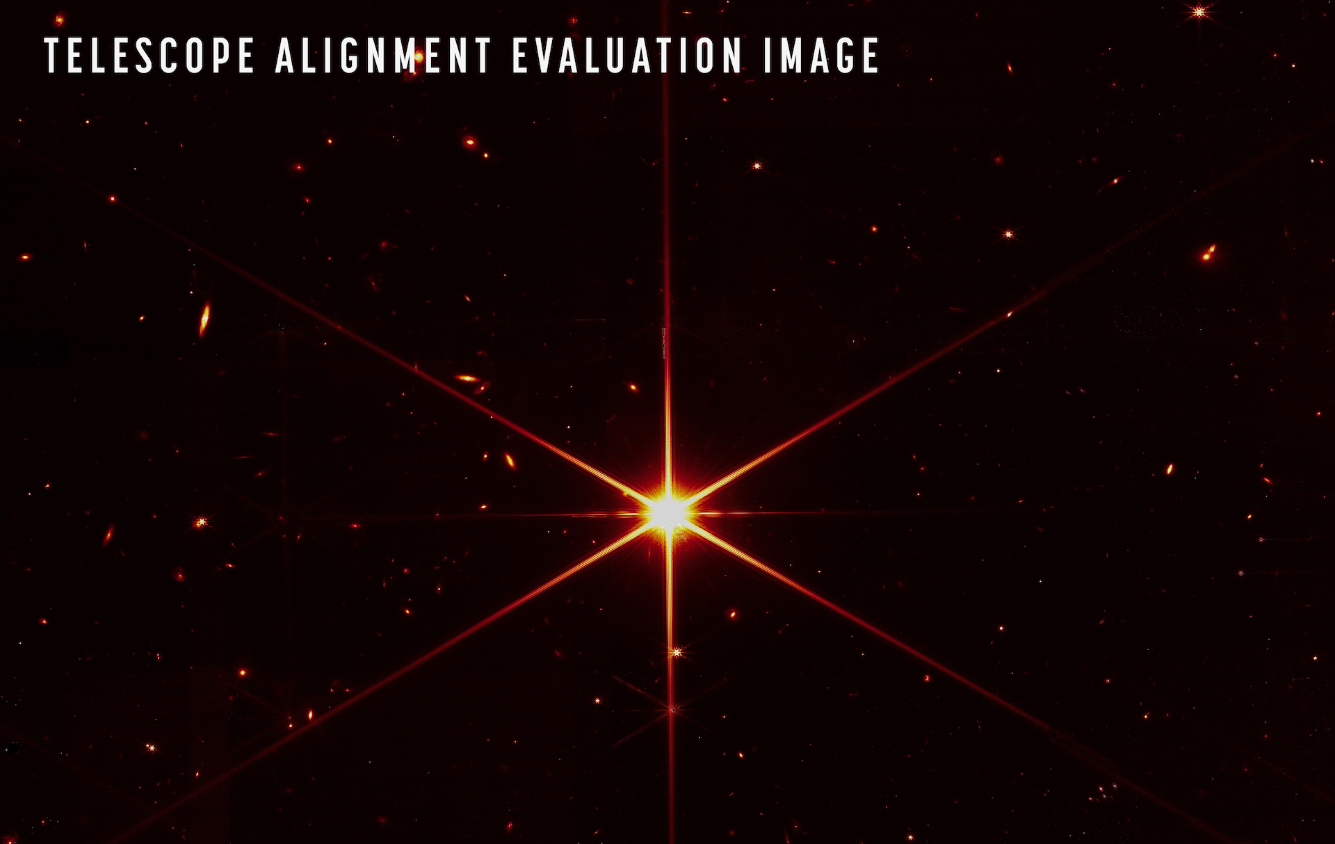 James Webb 望远镜对齐评估图像